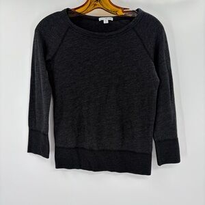 Standard James perse women’s grey long sleeve supima everyday sweatshirt size xs